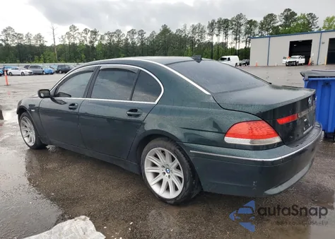 2003 BMW 745 Li z USA, uszkodzony, nr VIN WBAGN63473DR11860